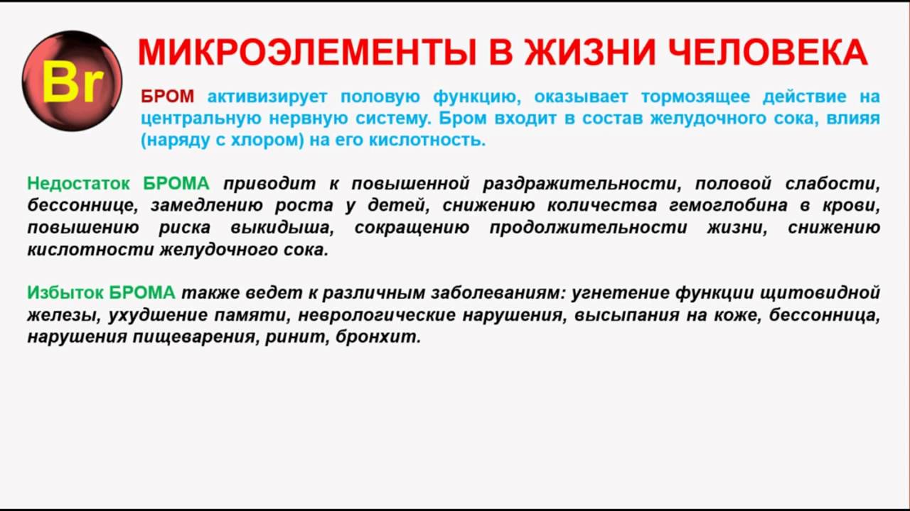 Содержат бром. Бром в организме человека. Микроэлемент бром в организме человека. Роль брома в организме человека. Биологическая роль брома в организме человека.